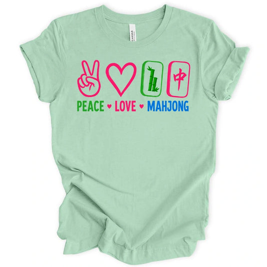 Peace Love Mahjong T-shirt