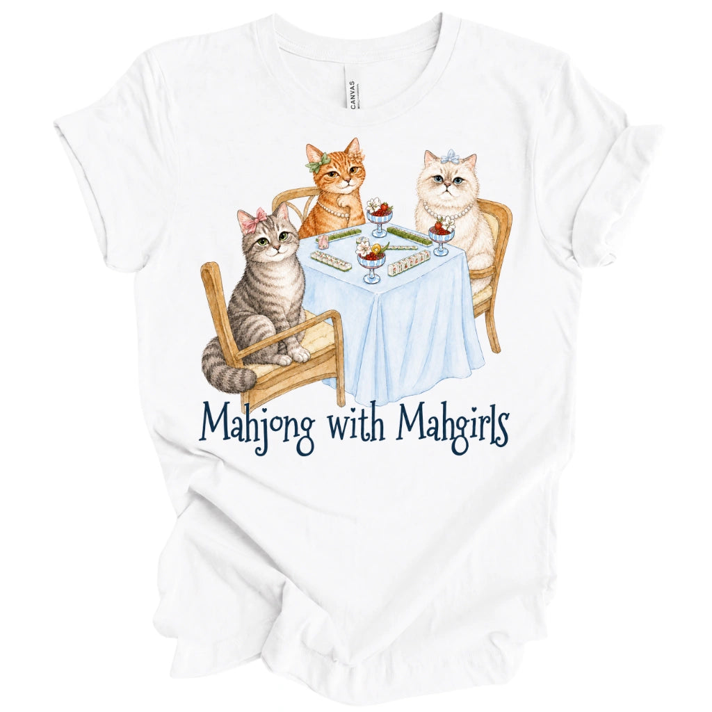 Cat Mahjong With Mahgirls T-Shirt