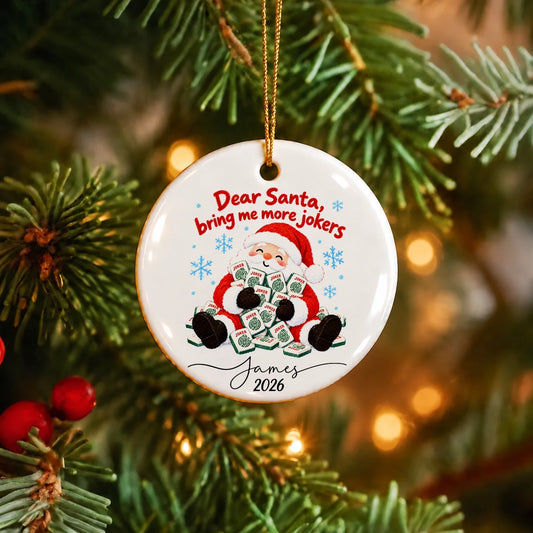Santa Joker Ornament