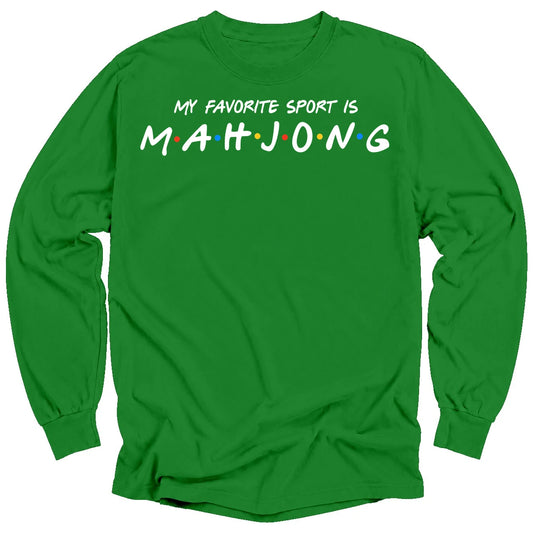 My Favorite Sport Is Mahjong Long Sleeve T-Shirt