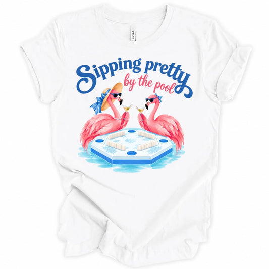Sipping pretty by the pool T-shirt