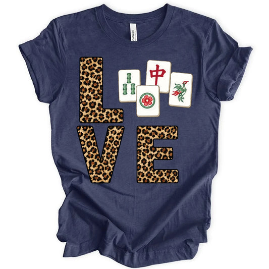 Leopard Love Mahjong T-shirt