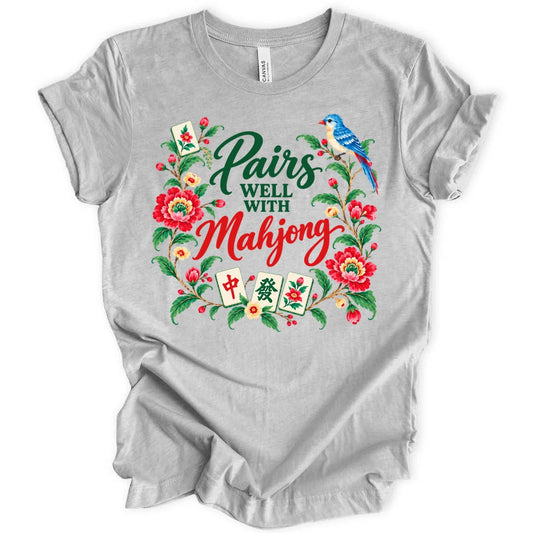 Pairs well with mahjong T-shirt