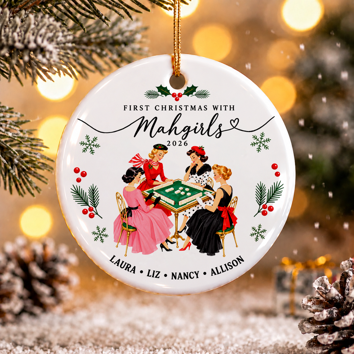 Mahgirls Christmas Ornament