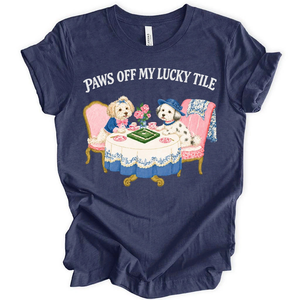 Paws Off My Lucky Tile T-Shirt