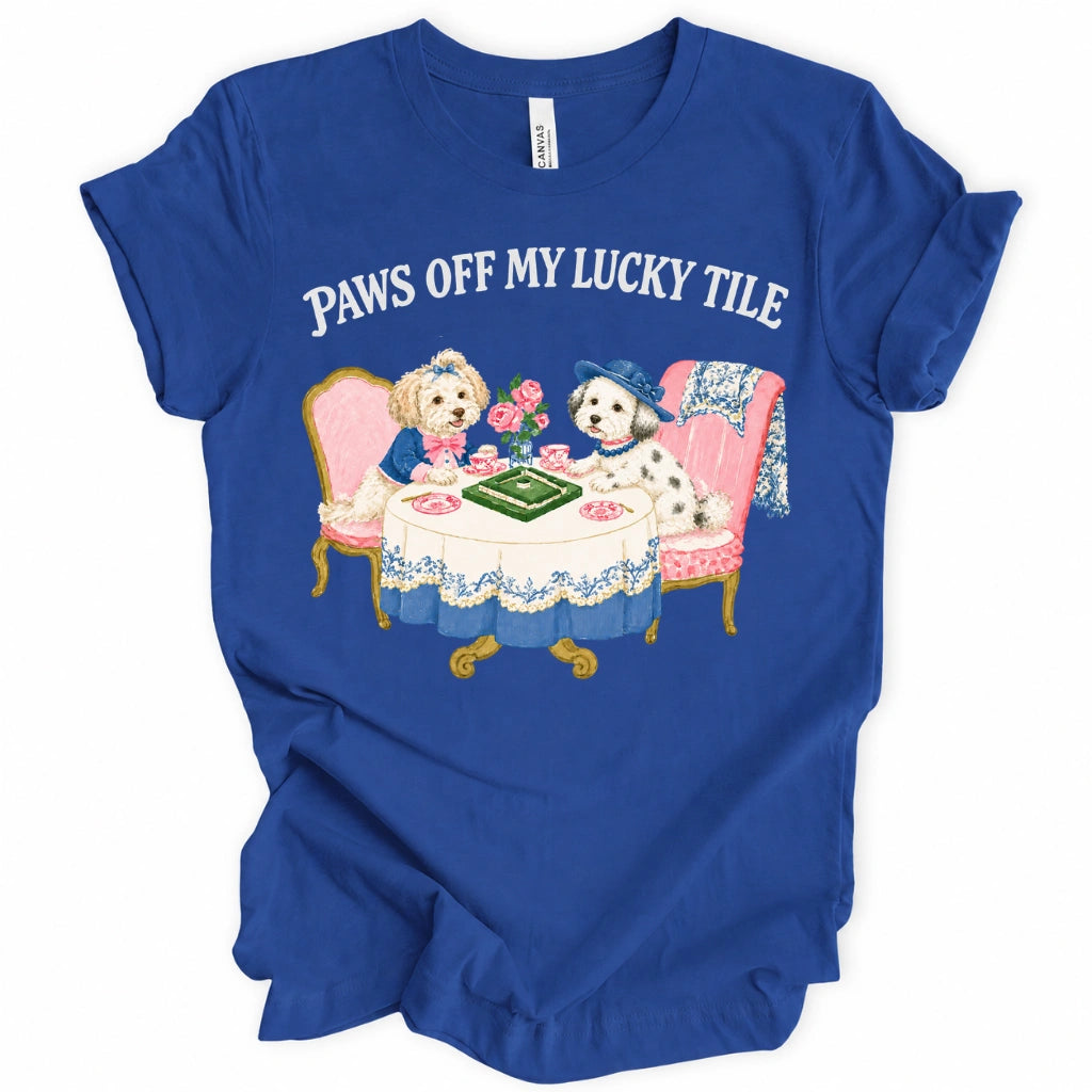 Paws Off My Lucky Tile T-Shirt