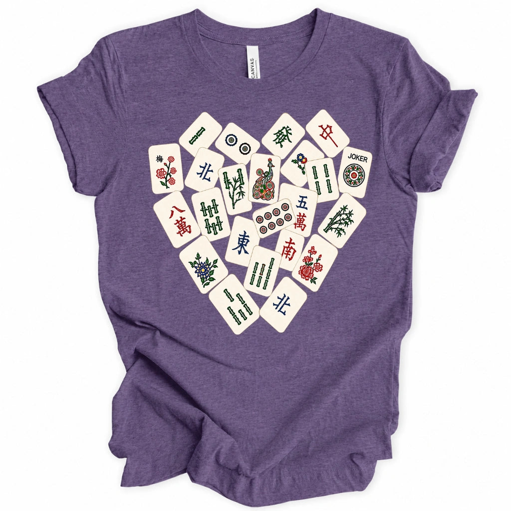 Mahjong Tile Heart T-Shirt