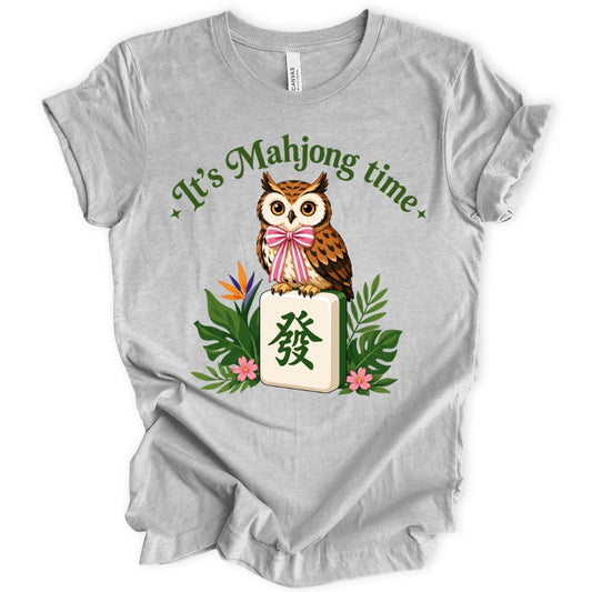 It’s Mahjong Time Owl T-Shirt