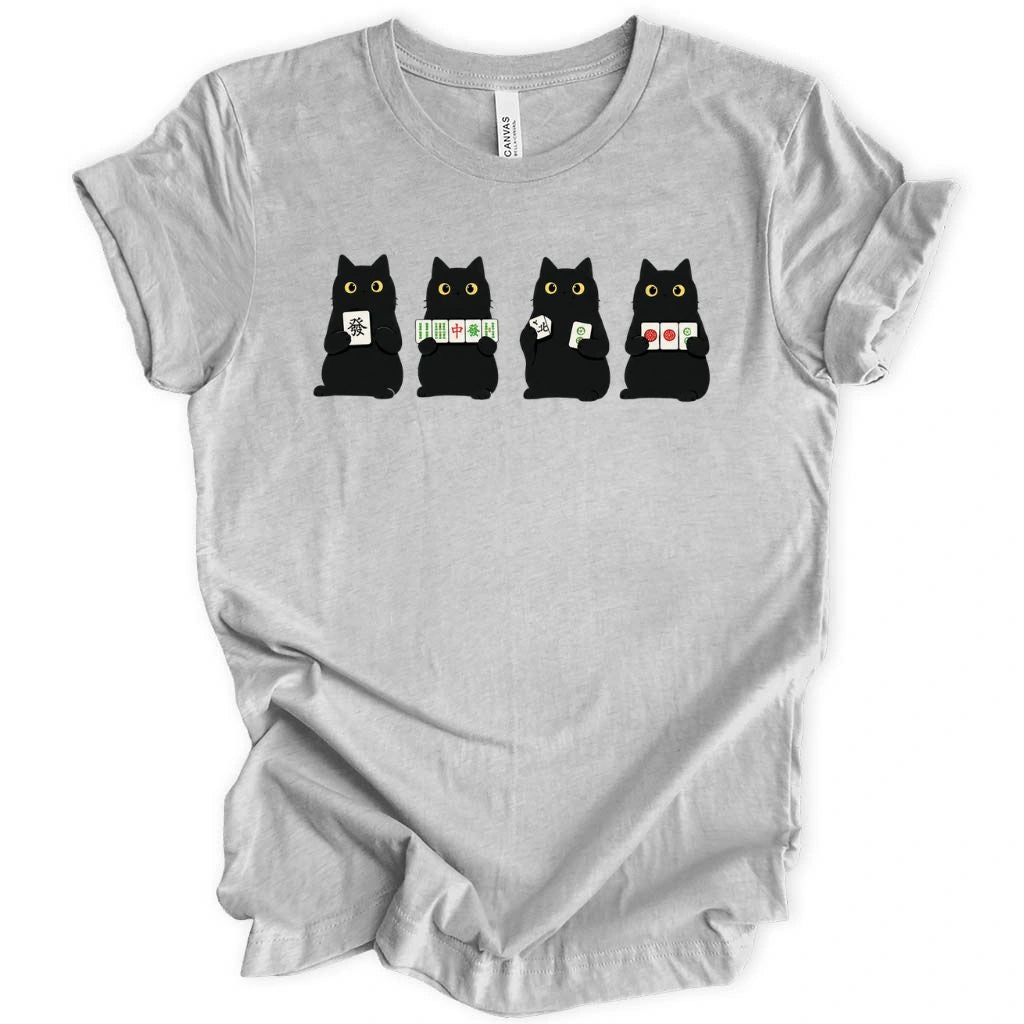 Cats playing Mahjong T-shirt