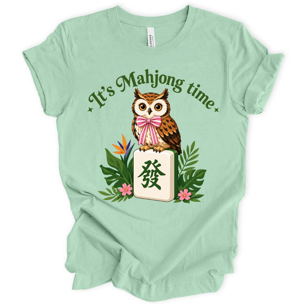 It’s Mahjong Time Owl T-Shirt