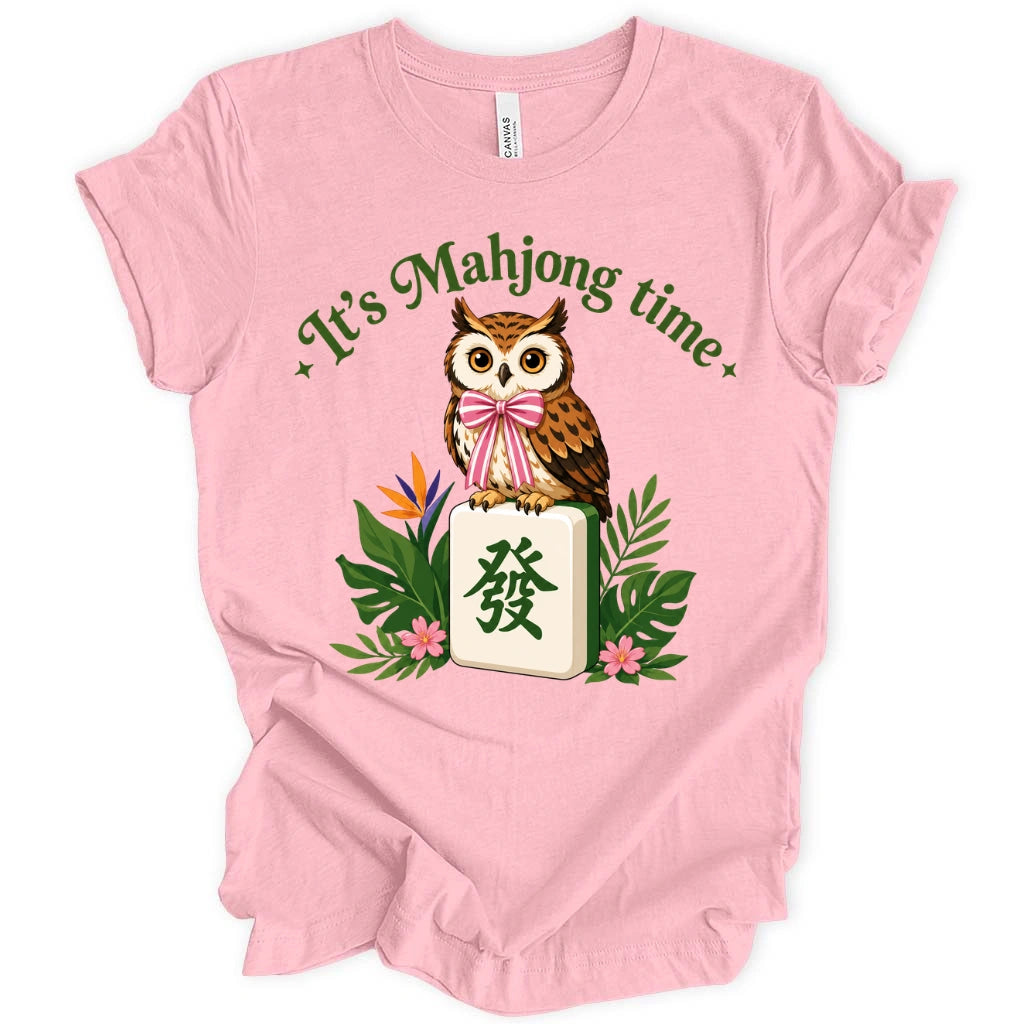 It’s Mahjong Time Owl T-Shirt