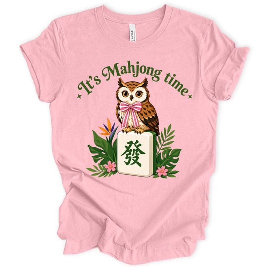It’s Mahjong Time Owl T-Shirt