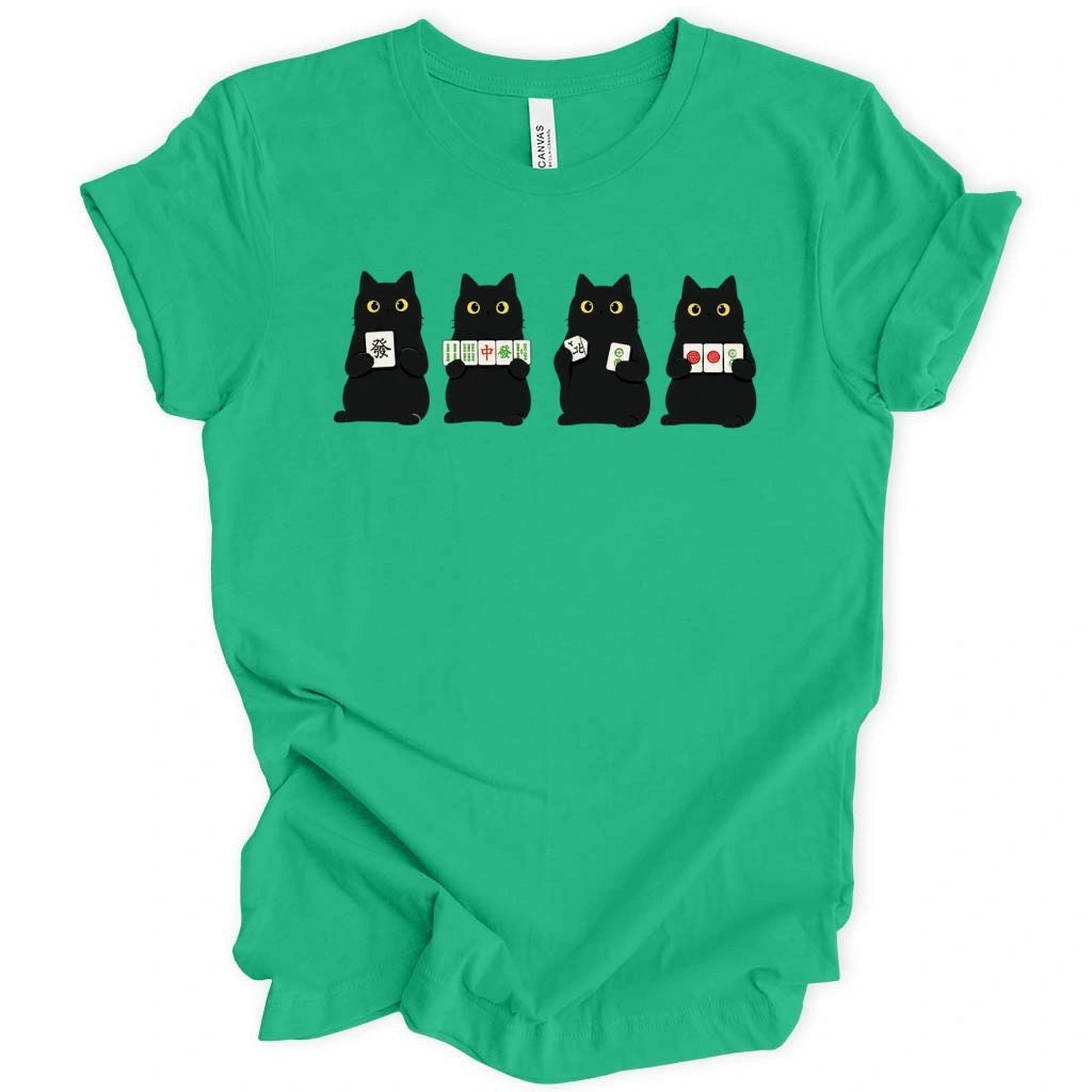 Cats playing Mahjong T-shirt