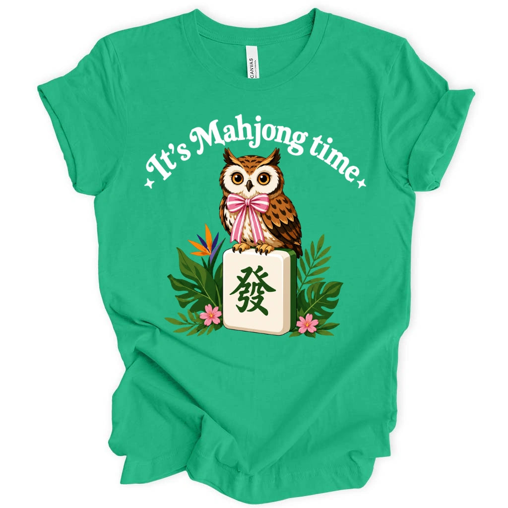 It’s Mahjong Time Owl T-Shirt