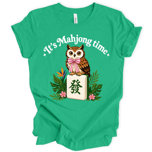 It’s Mahjong Time Owl T-Shirt