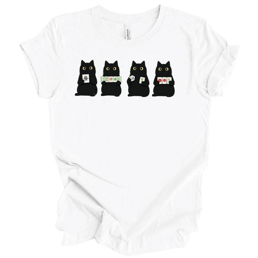 Cats playing Mahjong T-shirt