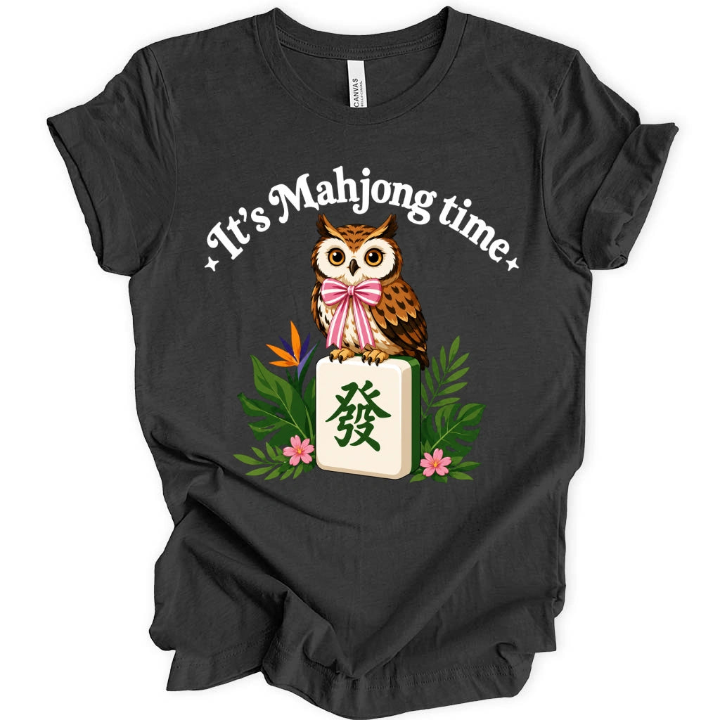 It’s Mahjong Time Owl T-Shirt
