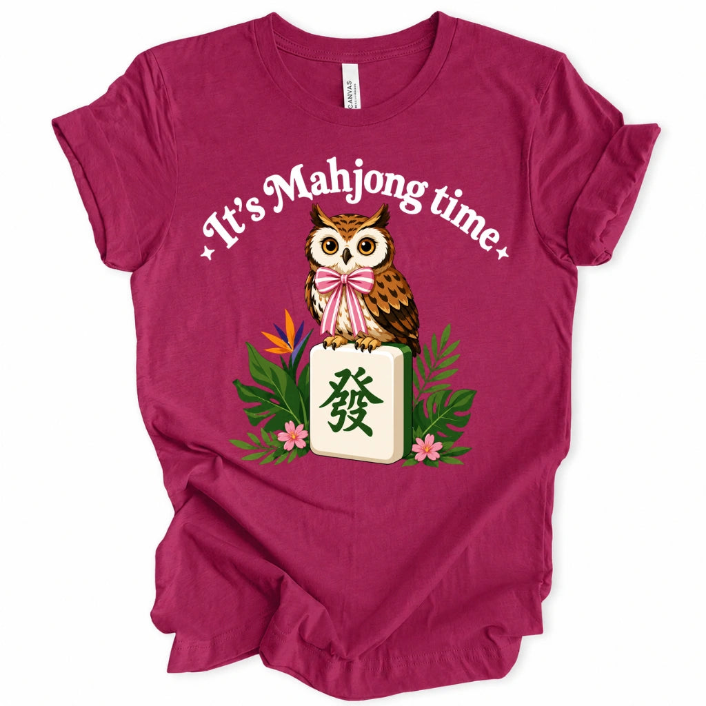 It’s Mahjong Time Owl T-Shirt