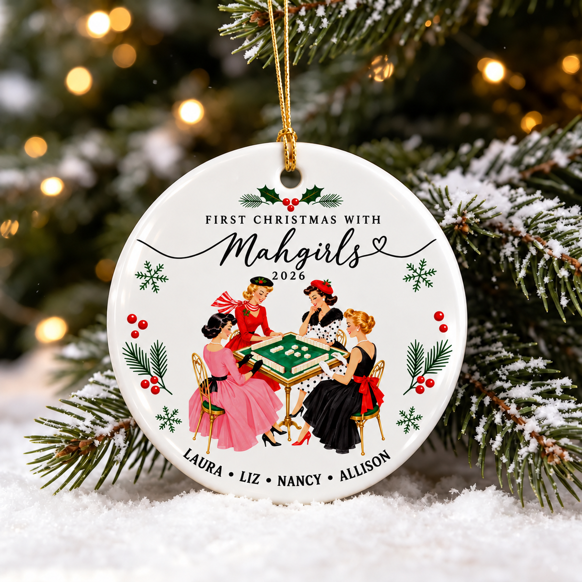 Mahgirls Christmas Ornament