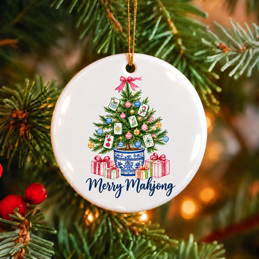 Merry Mahj Ornament