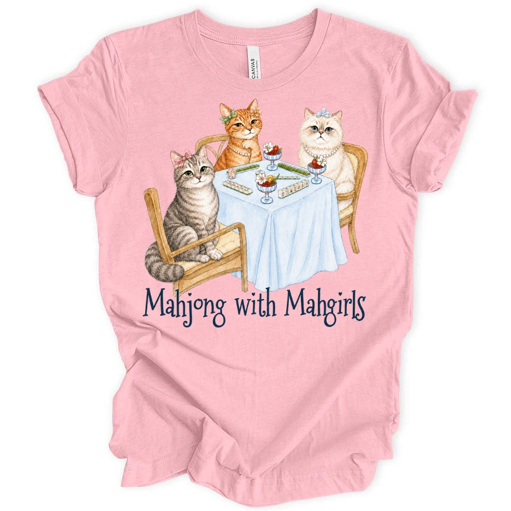 Cat Mahjong With Mahgirls T-Shirt