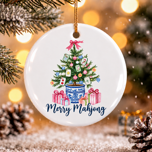 Merry Mahj Ornament