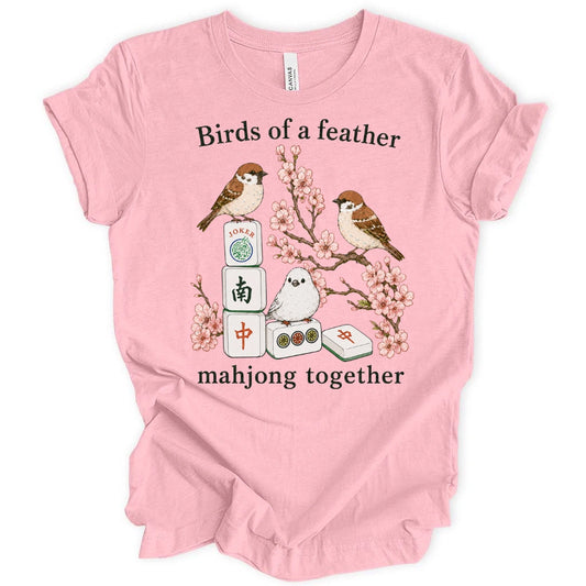 Birds Of A Feather Mahjong Together T-Shirt