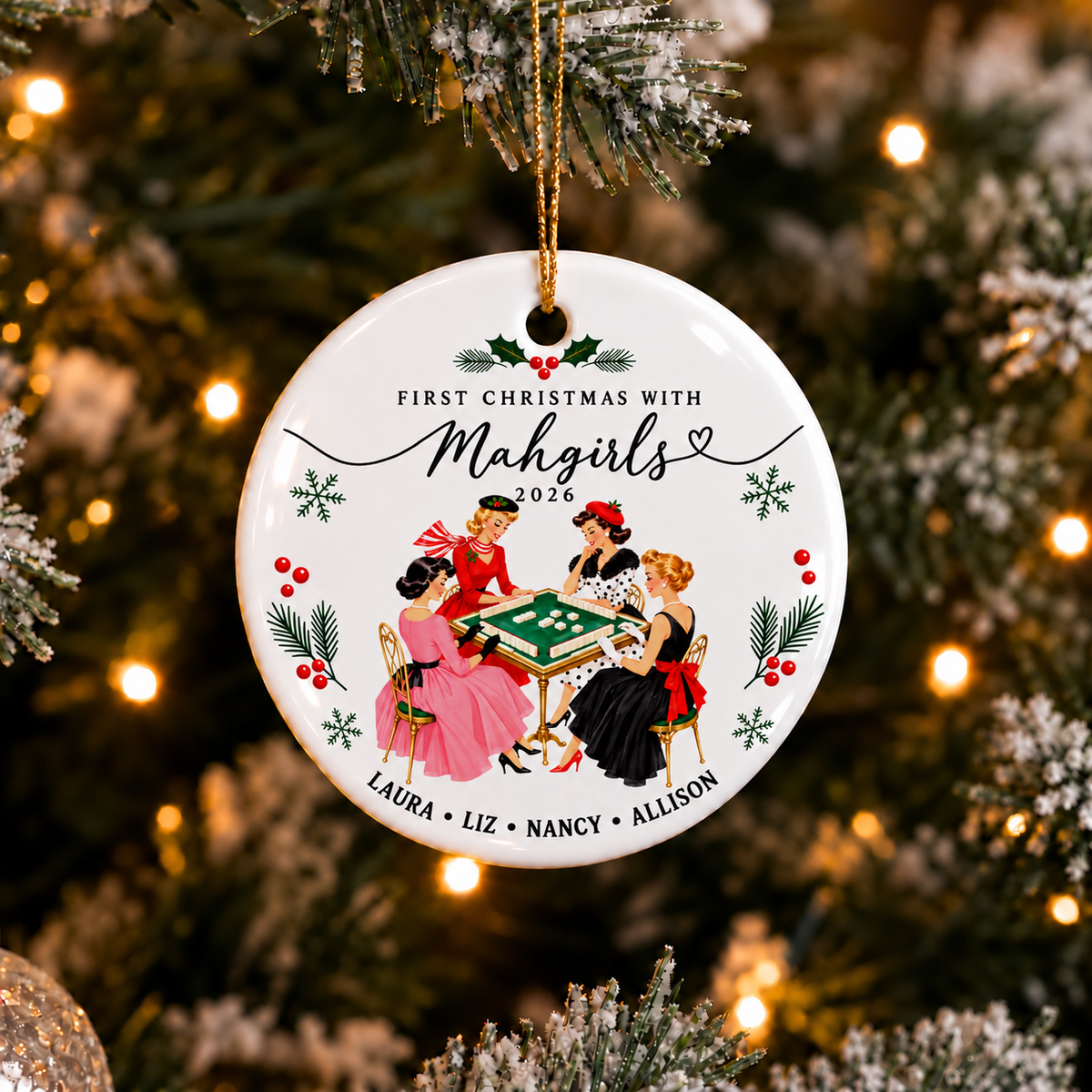 Mahgirls Christmas Ornament
