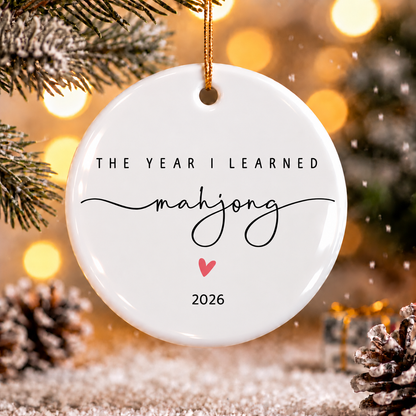 Year I learn Mahjong Ornament
