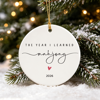 Year I learn Mahjong Ornament