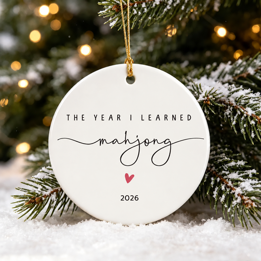 Year I learn Mahjong Ornament