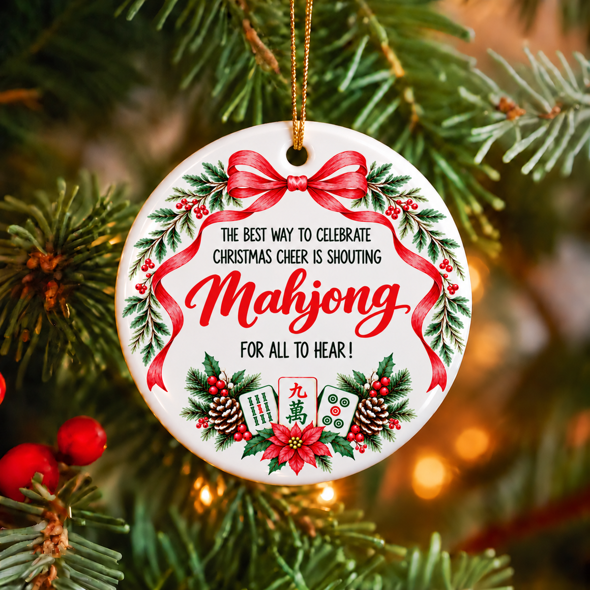 Cheer to win Ornament