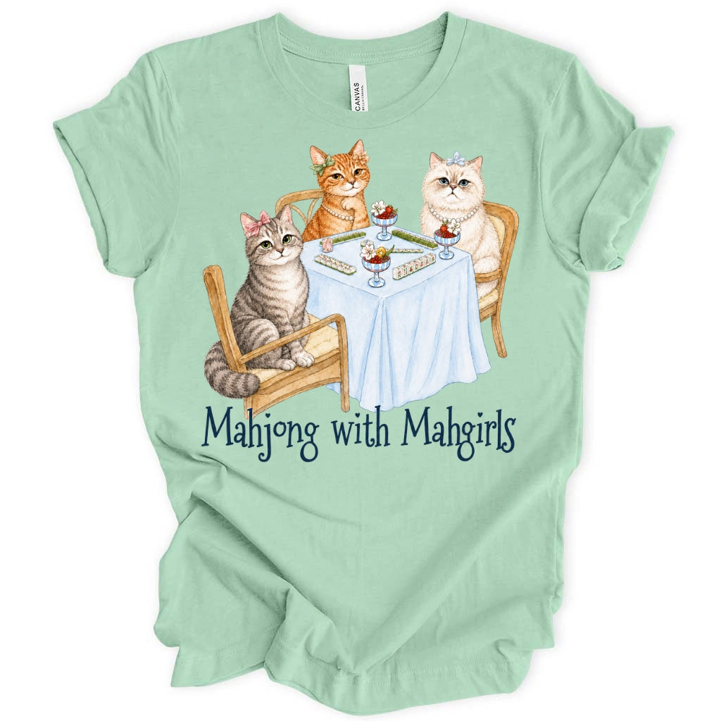 Cat Mahjong With Mahgirls T-Shirt
