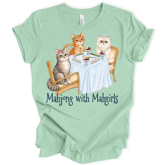 Cat Mahjong With Mahgirls T-Shirt
