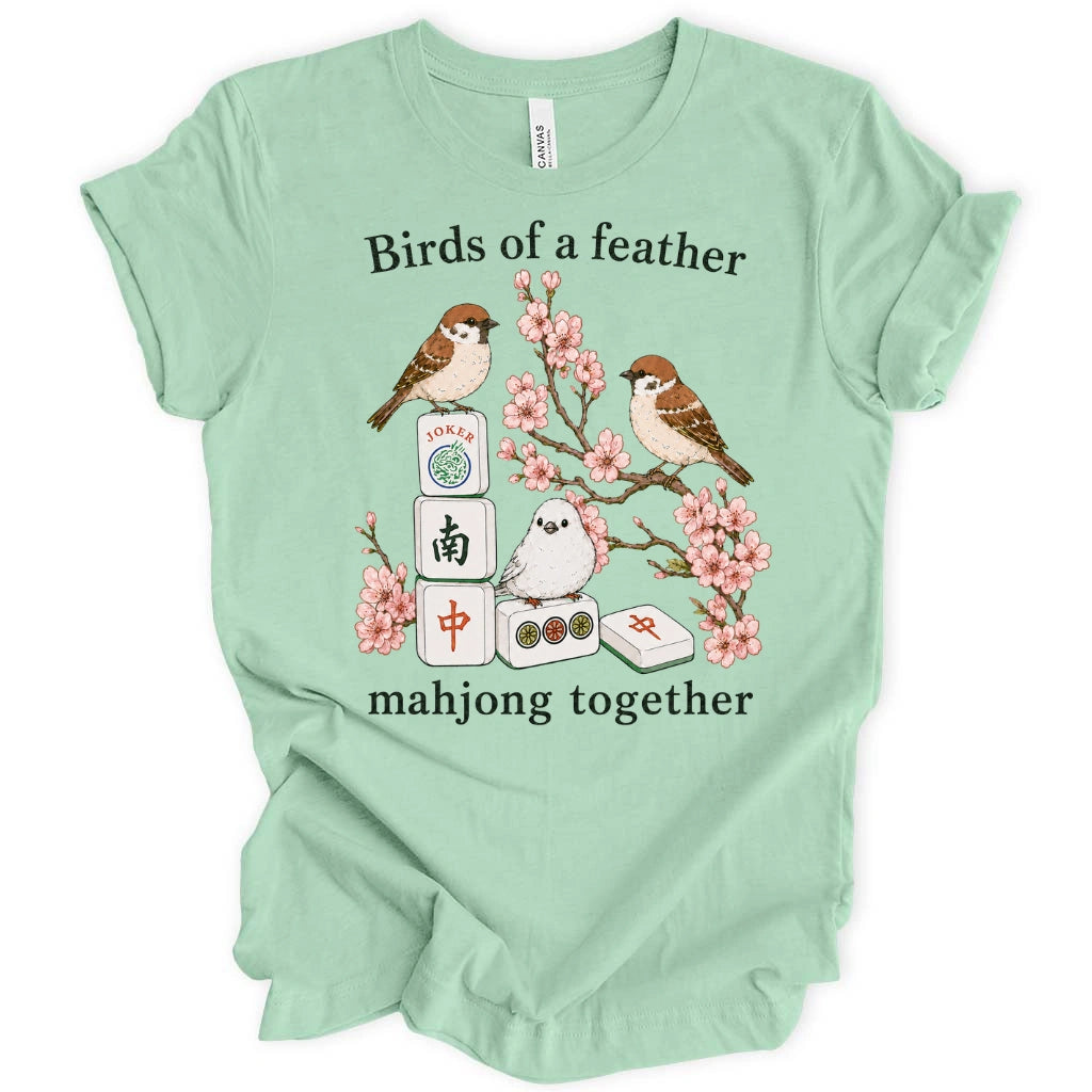 Birds Of A Feather Mahjong Together T-Shirt