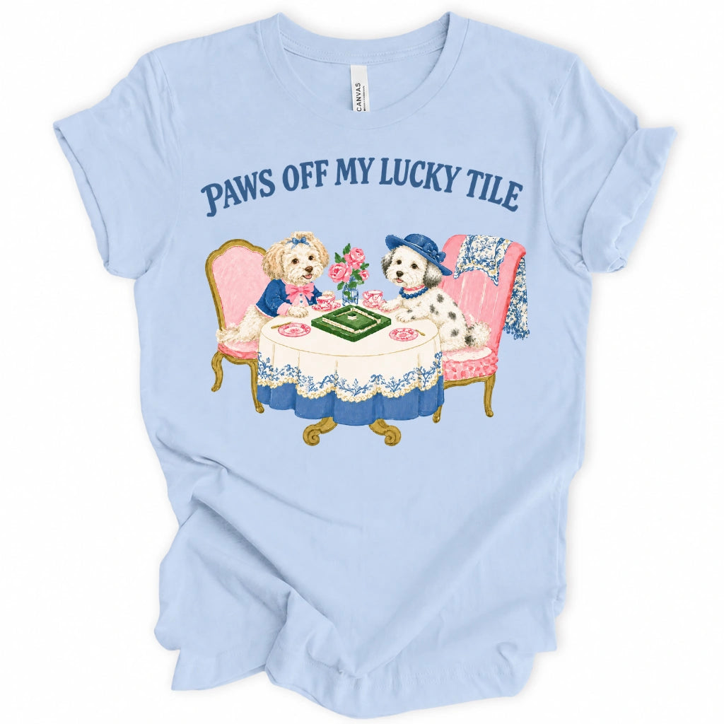 Paws Off My Lucky Tile T-Shirt