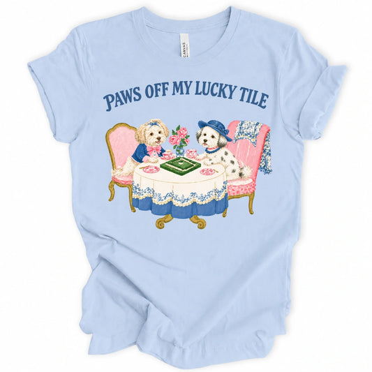 Paws Off My Lucky Tile T-Shirt