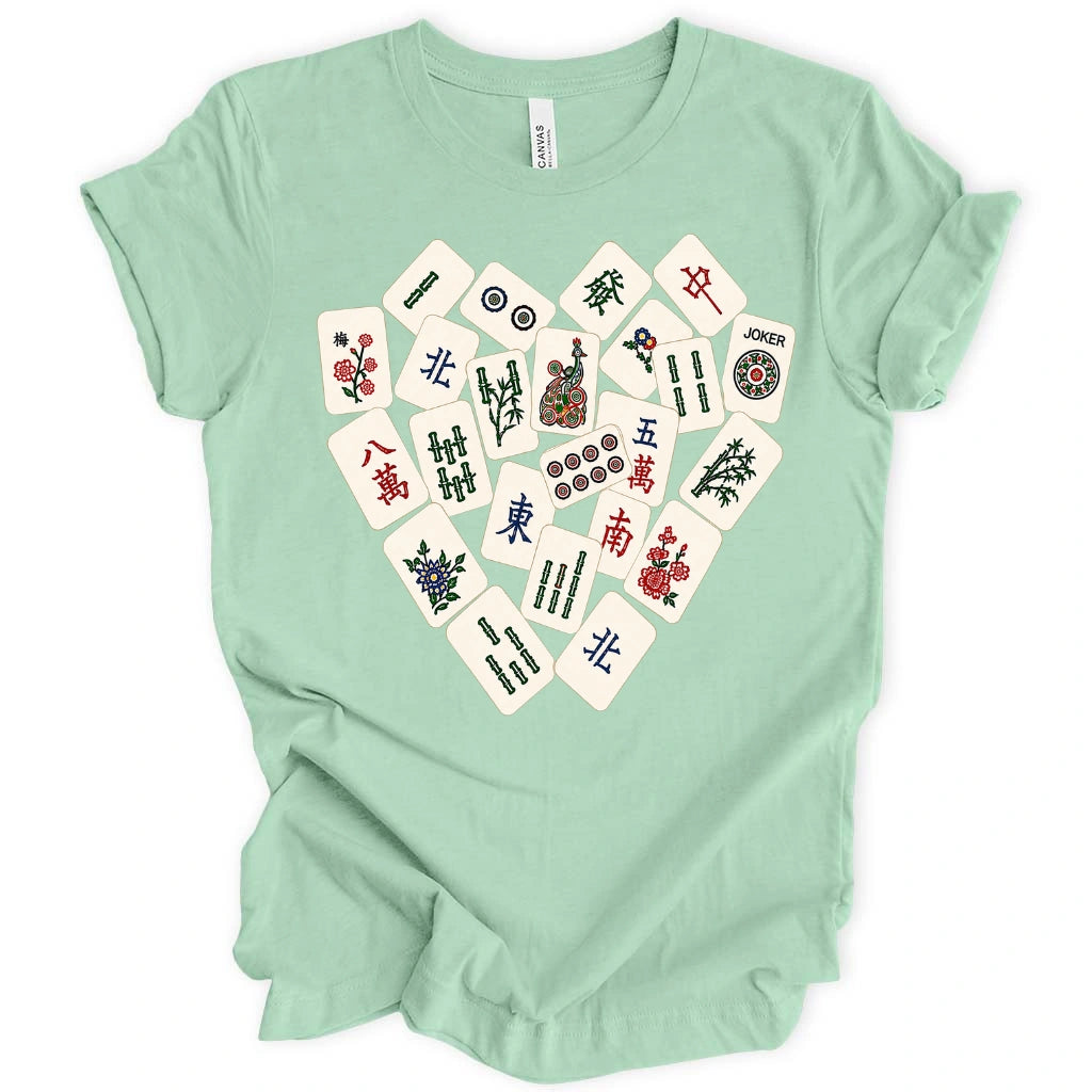 Mahjong Tile Heart T-Shirt