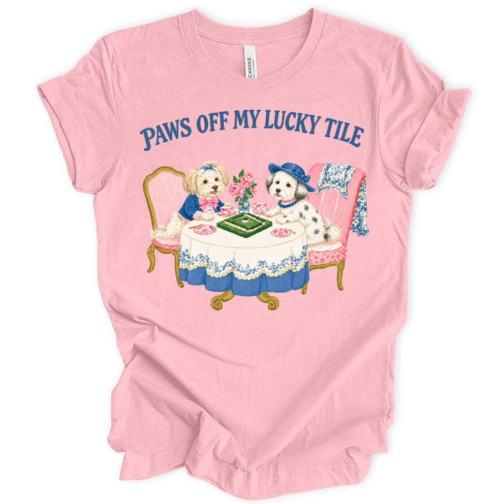 Paws Off My Lucky Tile T-Shirt