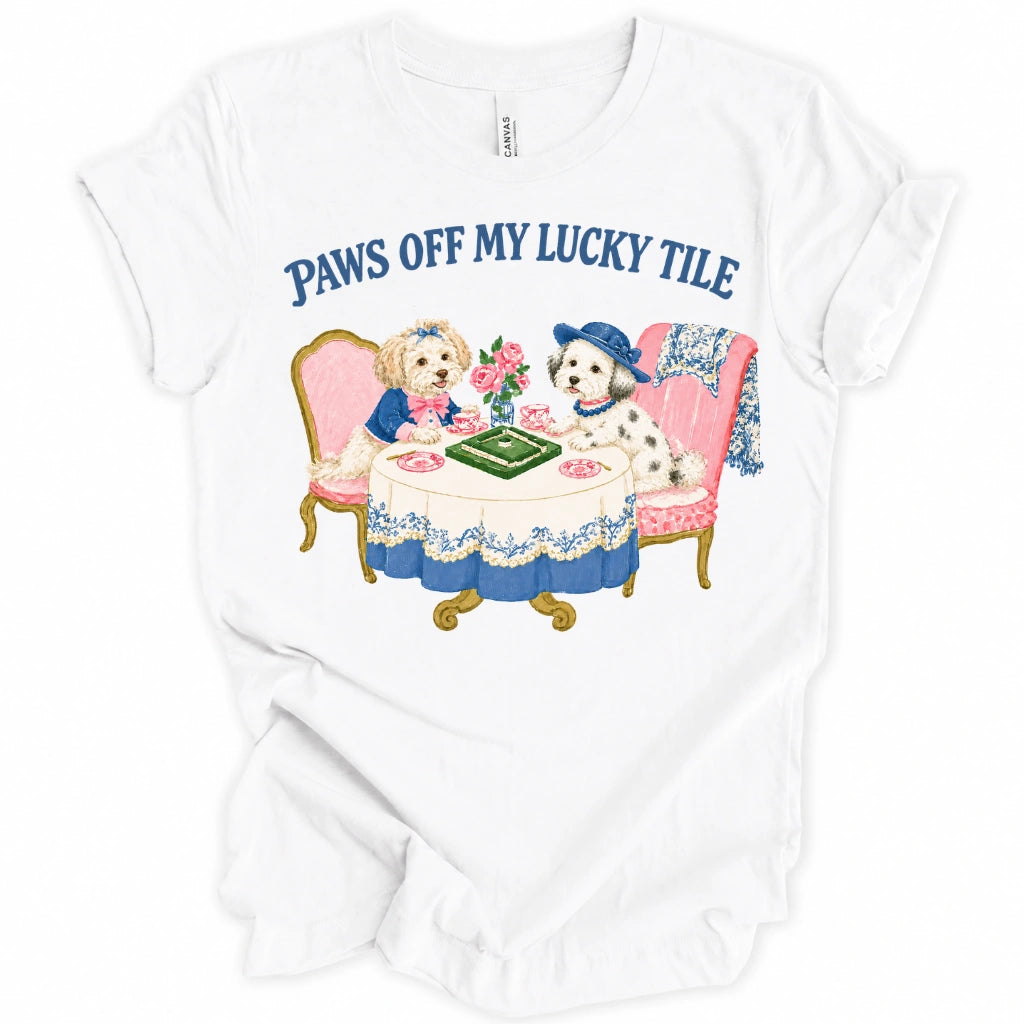 Paws Off My Lucky Tile T-Shirt