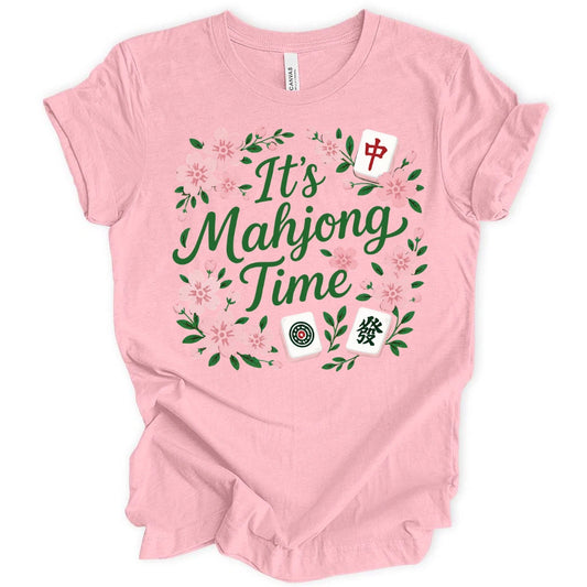 It's Mahjong Time Flower T-shirt