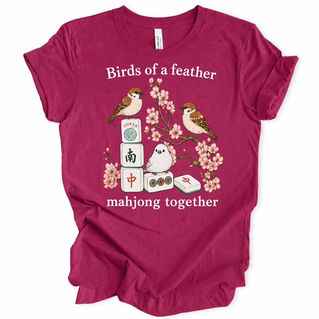 Birds Of A Feather Mahjong Together T-Shirt