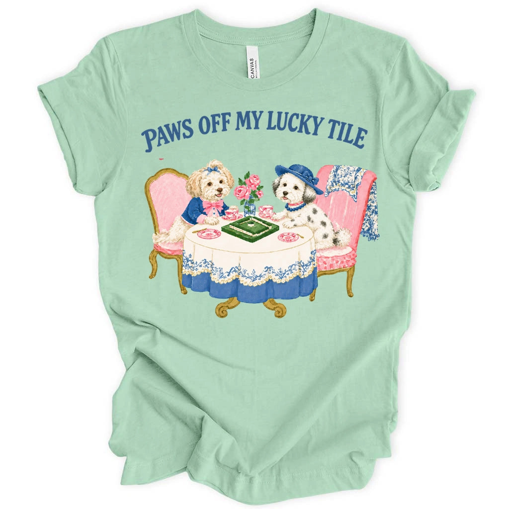 Paws Off My Lucky Tile T-Shirt
