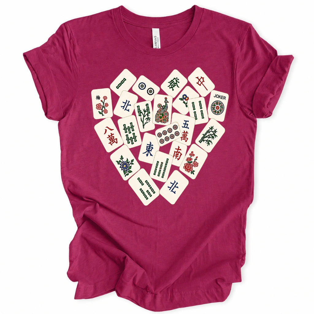 Mahjong Tile Heart T-Shirt