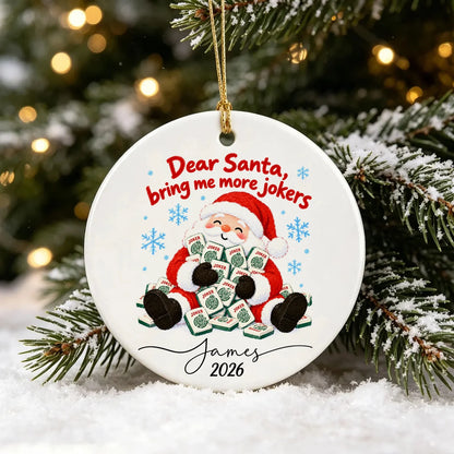 Santa Joker Ornament