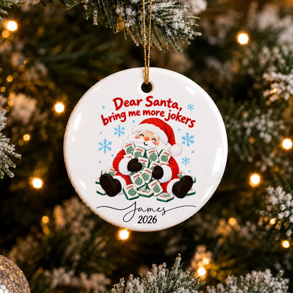 Santa Joker Ornament