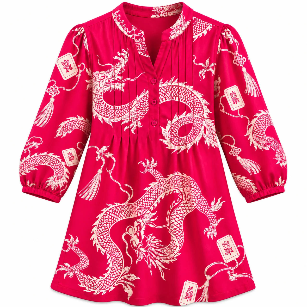 Dragon Reverie Mahjong Blouse