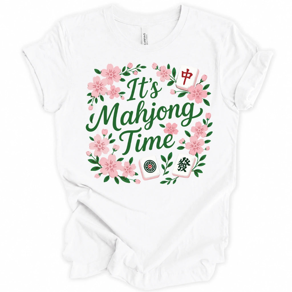 It's Mahjong Time Flower T-shirt