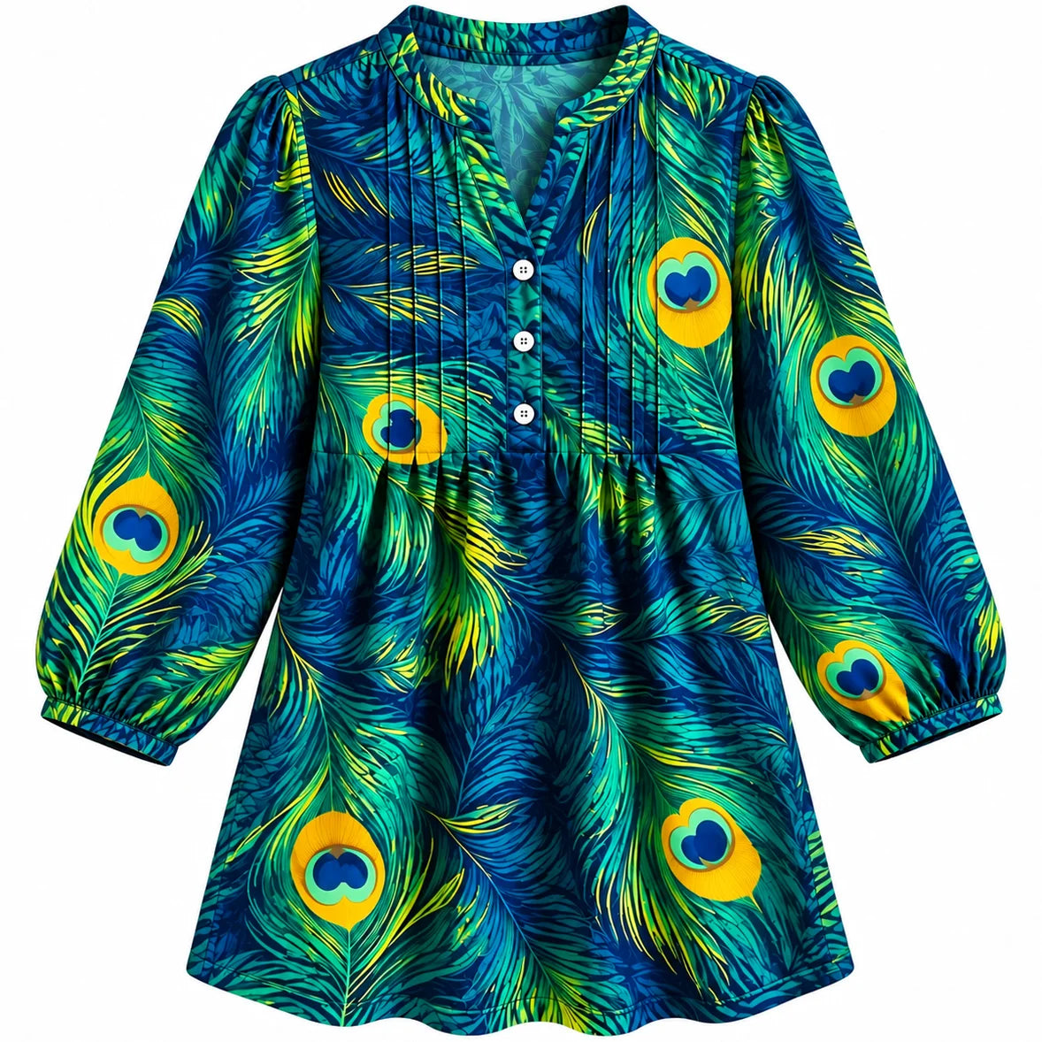 Peacock Feather Blouse