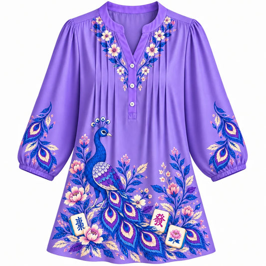 Purple Peacock Blouse